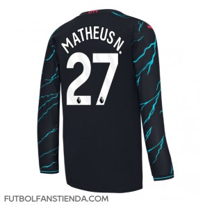 Manchester City Matheus Nunes #27 Tercera Equipación 2023-24 Manga Larga